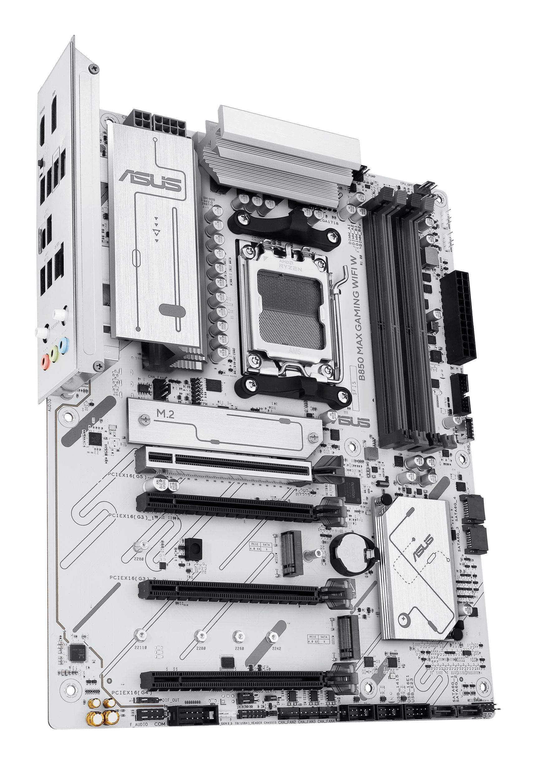 ASUS B850 MAX GAMING WIFI W AMD B850 Socket AM5 ATX Wit