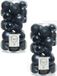 Decoris Kerstballen - 60 stuks - Donkerblauw - Kunststof - 4, 5 en 6 cm