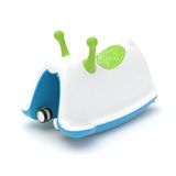 Chillafish Trackie loopwagen: Schommelen, lopen, duwen of treintje spelen alles in een, Blauw/Groen