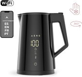 AENO EK7S Smart Electric Kettle - 1.7L - Temperature Control - Wi-Fi & Touchscreen - Black