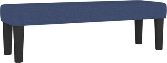 vidaXL Bankje 100x30x30 cm stof blauw