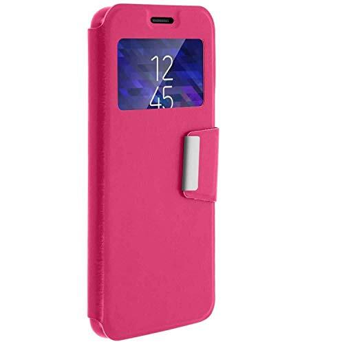 iPOMCASE Coque Protection Pochette pour Samsung Galaxy S6 Edge Plus, Rose