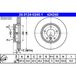 ATE Lot De 2 Disques De Frein 24.0124-0240.1