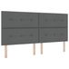 vidaXL Box Spring bed met matras & LED, donkergrijs, 200 x 200 cm, stof