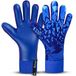 EFAH SPORTS Keepershandschoenen voor Kinderen, Jongens, Jongeren, met Beschermende Handpalmen en Sterke Grip voor Professionele Training (Blauw, Maat 6, 13-15 Jaar Oud, Tweehandig)