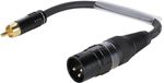 SOMMER CABLE Adaptercable XLR M /RCA M 0.15m bk