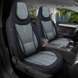 Bremer Sitzbezüge GmbH Autostoelhoezen voor Toyota Auris Bj 2007-12 – Stoelhoezen voor bestuurder en passagier in Zwart/Grijs