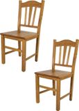 t m c s Tommychairs Silvana - Eetkamerstoelen - Set van 2 - Eikenhout