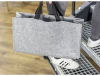 SIGEL BA433 Sac de partage de bureau Basic L - Feutre synthétique - Gris foncé - 50 x 28 x 15 cm