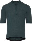 VAUDE Kuro HZ Tricot Fietsshirt Heren M deep pond Korte mouw Polyester Lyocell