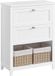 Merkloos Badkamermeubel - Opbergmeubel - Organisator - Verstelbare Verdelers - Wit - 60cm x 30cm x 90cm