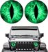 OEM BeltAvenue Holding B.V. Autosticker - Beast Eyes Koplampstickers - Groen