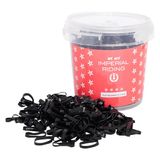 Imperial Riding IRH Profi Box Invlechtrubbers, 150 g, elastieken voor het vlechten van de paardenmanen in opbergdoos, zwart, 1 maat