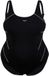 Arena Dames zwempak uit 1 stuk Jewel Plus Zwart/Wit 3XL