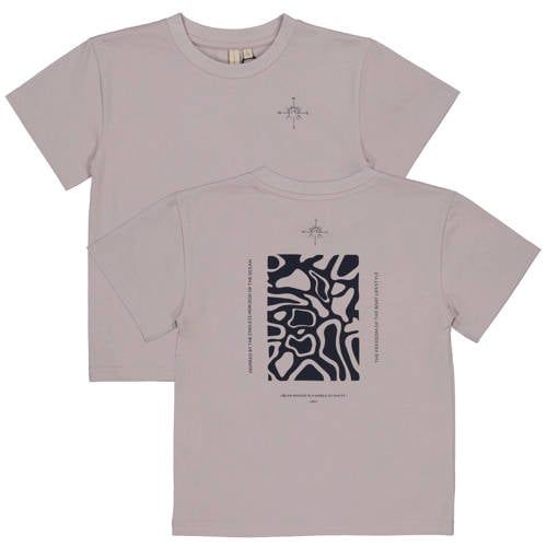 LEVV Little T-shirt met backprint grijs