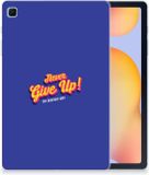 B2Ctelecom Samsung Galaxy Tab S6 Lite | S6 Lite (2022) Back cover met naam Never Give Up