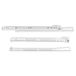 Amig Set van 2 metalen ladegeleiders met wielen - 300 mm - Wit
