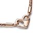 Pandora 582731C00 - Armband met hartje van 14k roségoud verguld sterling zilver, 21 cm