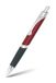 ONLINE Sporty Red balpen, aluminium, intrekbaar, internationale vulling met grote capaciteit, onuitwisbaar, zwart lettertype, metalen clip