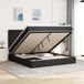 Prolenta Maison Exclusive - Ottomaans bedframe met matras, zwart, 160x200 cm, fluweel