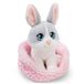 NICI Knuffel Haas in Mandje, 12 cm - 63324