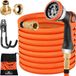 Gardebruk Tuinslang Flexibel - 15m 1/2" 3/4" Inch Wandmontage - Oranje