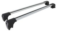 OMAC Barres de toit aluminium pour Volvo XC90 II 2015-2023, 75 kg, Argent