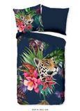 Muller Textiles Pure dekbedovertrek bladeren en luipaard 200x200/220 cm Meerkleurig Microvezel