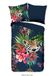 Muller Textiles Pure dekbedovertrek bladeren en luipaard 200x200/220 cm Meerkleurig Microvezel
