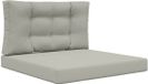 vidaXL Coussin de banc d'extérieur Polyester Gris 80 x 80 cm