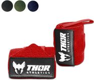 Thor Athletics Wrist Wraps - Extra Sterk - Fitness - Polsbrace voor Krachttraining - Ondersteuning voor Pols - 60 cm - Rood - One Size