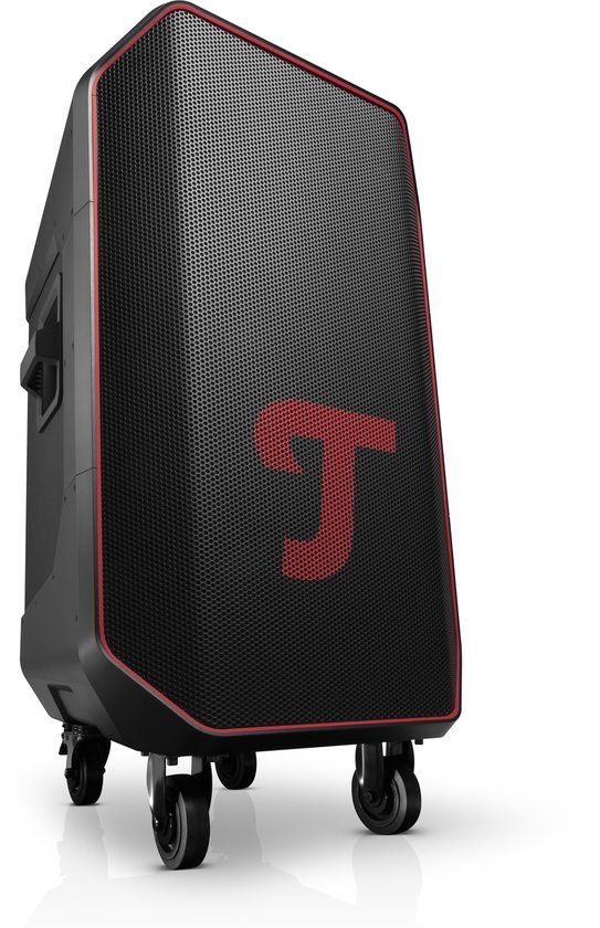 Teufel ROCKSTER 2 - Partyspeaker op wielen - Eventspeaker met 2-kanaals dj-mengpaneel, Koppeling voor lichtsysteem - zwart