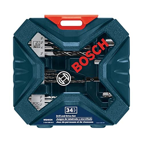 BOSCH MS4034 Boor- en Rijset (34-delig), Zwart