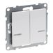 LEGRAND, SEANO met Netatmo 2-voudige schakelaar met N-ladder, 2 schakelkanalen (elk 250 W), schroeven of spreidklauwen, HOME + CONTROL App, Smart Home, kleur: ultrawit, 765642