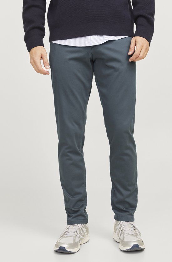 JACK & JONES JPSTMARCO BOWIE NOOS Heren Broek - Slim Fit - Katoen - Petrol - W34 X L32