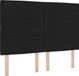 vidaXL Boxspring bed met matras met LED Zwart 140 x 200 cm Stof