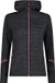 CMP Dames fleece met capuchon XS Antraciet Mel./Zwart Polyester