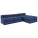 vidaXL Modulebankeenheid Stof Indigo