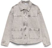 Vero Moda VMJAMIE Denim Shacket Jas Dames M Lichtgrijs Denim