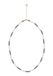 Gaya Necklace Silver White Black
