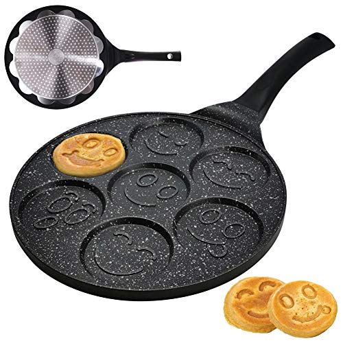 orion group ORION oogpan Ø 27 cm | spiegelei-pan voor 7 eieren | crêpepan voor gas | voor inductie, met antiaanbaklaag