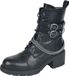 Rock Rebel by EMP Zwarte laarzen met vetersluiting en optische ketting - Dames - EU41