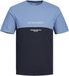 JACK&JONES JJERYDER BLOCKING TEE SS JNR Garçon T-shirt Manches courtes Coton Pacific Coast 116