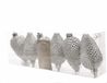Decoris Dennenappels Glitter (8cm) Multi 6 Stuks Silver
