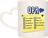 Bellatio Decorations Cadeau koffie/thee mok voor Opa - blauw - keramiek - 300 ml