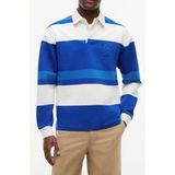 Tommy Hilfiger Sweatshirt rugby rayé coupe décontractée Regal Blue/multi