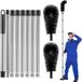 Unyqoos® Set de brosses télescopiques pour le nettoyage en toute sécurité des gouttières et des fenêtres