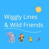 Wiggly Lines & Wild Friends: Pencil Control Coloring Book