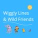 Wiggly Lines & Wild Friends: Pencil Control Coloring Book