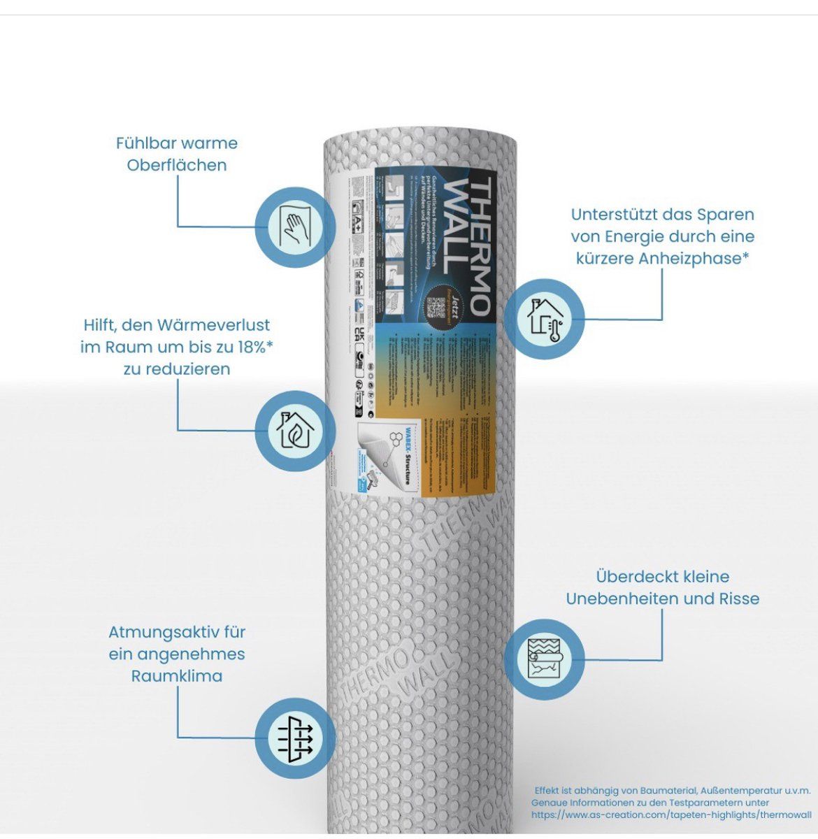 AS Creation Thermowall - behang - energiebesparing - renovatievlies behang